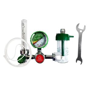 Oxygen Cylinder Pressure Gauge Oxygen Inhaler Float Type Pressure Reducer Oxygen Valve Kit with Mask and Wrench for Cross-Border Export