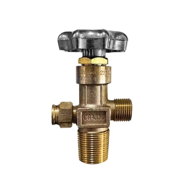 Cylinder Valve Brass Nitrogen Cylinder Valve CGA510 for Oxygen/Carbon Dioxide/Acetylene Cylinders, American Standard - Изображение 2