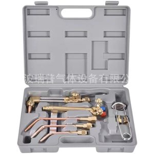 Portable Oxygen Acetylene Gas Welding & Cutting Torch Kit for Industrial Metal Fabrication and Repair