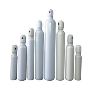 Industrial Gas Cylinder 10-50L Oxygen, Helium, CO2 Tank with QF-2 Valve 48kg for Portable Use