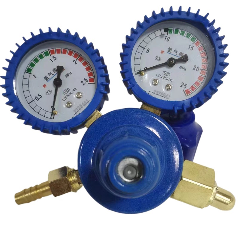 Acetylene Oxygen Pressure Reducer YQE-03 with Dual Gauges (0-0.25 MPa / 0-2.5 MPa) for HVAC Systems - Image 2
