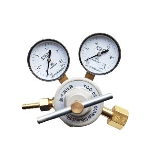 All-Copper Nitrogen Pressure Reducer YQD-06 Single-Stage Regulator G5/8 for Cylinder MAPP-Pro Gas Welding Brazing HVAC