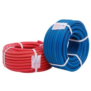 Hanshan Two-Glue One-Line Oxygen Acetylene Hose (Red/Blue, Flexible, Puncture-Resistant) for Welding & Industrial Gas
