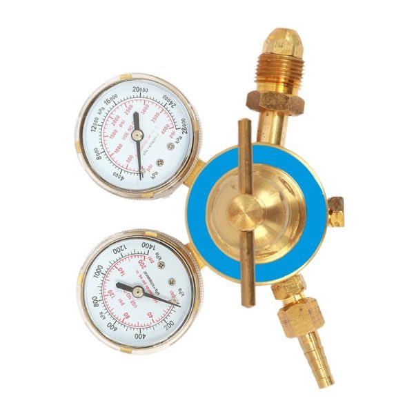Yongheng Copper Oxygen Pressure Reducer Regulator Valve HM-OX01 for Welding Cutting - Gambar 3