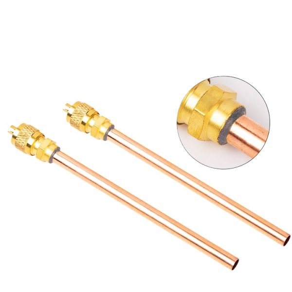 Refrigeration Charging Valve Copper Straight Tube Needle Valve for HVAC Systems - รูปภาพ 3