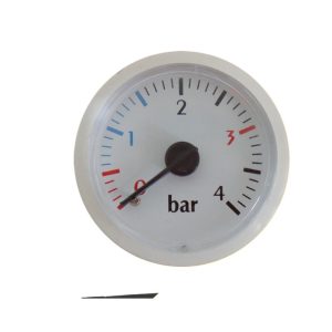 Boiler Pressure Gauge (0-4 bar) with Capillary Connection for Wall-Mounted Furnaces