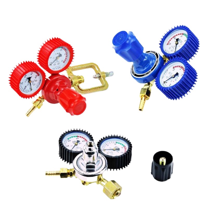 Acetylene Oxygen Pressure Reducer YQE-03 with Dual Gauges (0-0.25 MPa / 0-2.5 MPa) for HVAC Systems - Image 4