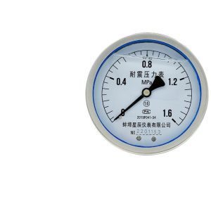 Axial Oil-Filled Pressure Gauge YN-100Z Series for Water, Air, Oil, Liquid Pressure Systems 0-1.6MPa
