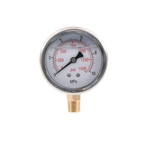 Yi Xiang Y63L-A Shock-Resistant Pressure Gauge (0-10MPa / 0-1500psi) for Water, Oil, Air Systems