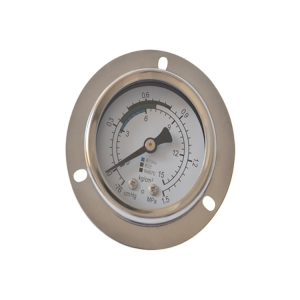 Refrigerant Pressure Gauge Y50ZT (0-1.5 MPa / -76 cmHg) with R134a, R22, R407C Scales, 50mm Dial, Axial Thread Connection for Chiller Dryer HVAC Systems