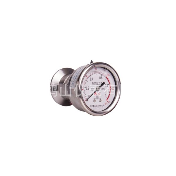 Sanitary Diaphragm Pressure Gauge YN63BFZ-NL Clamp φ50.5 φ64 Full Stainless Steel for HVAC Systems - Image 2
