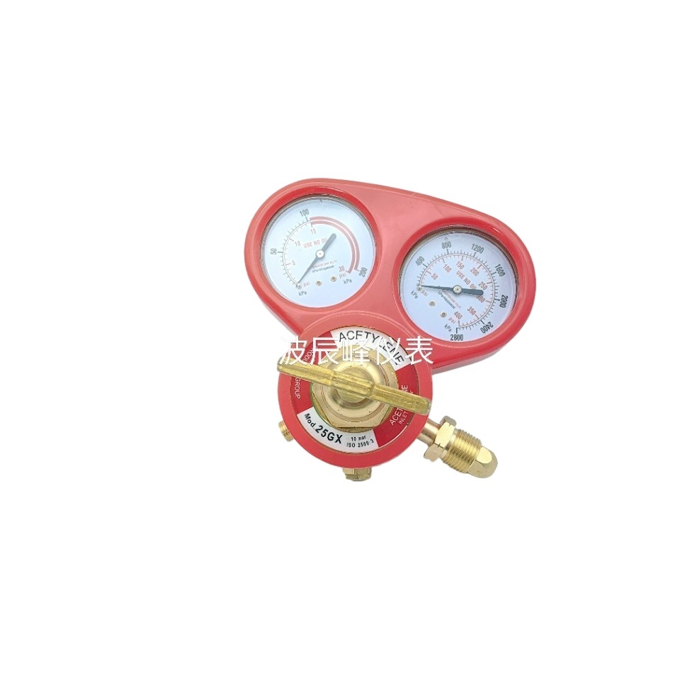 Industrial Oxygen Acetylene All-Copper Pressure Reducer Oxygen Regulator Mod 25GX (ISO 2503:3) with Dual Gauges - Image 2