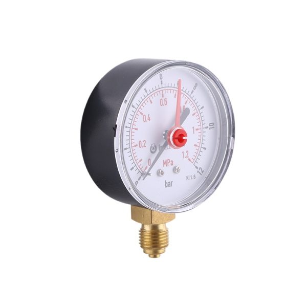 Radial Pressure Gauge (63mm, 0-1.2MPa/12bar, KI 1.6) for Air Pressure Measurement - Imagem 2