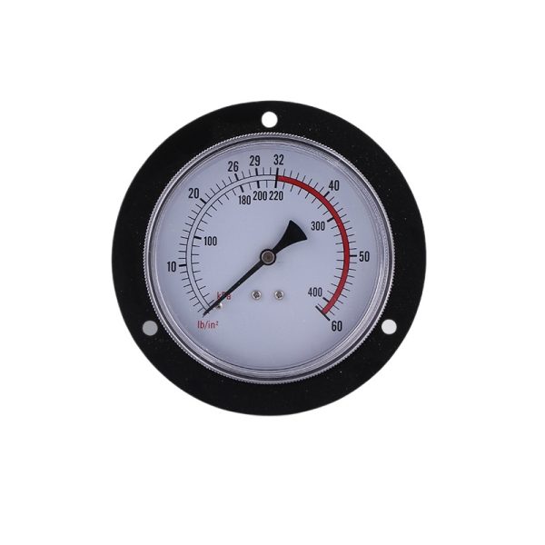 Axial Pressure Gauge with Integrated Bezel (90mm, 0-60psi) for HVAC Systems, Replaces 105