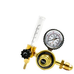 Argon Gas Regulator Pressure Gauge Flow Meter for MIG TIG Welder Welding