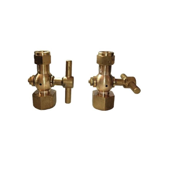Compression Pressure Gauge Valve Two-Way Manual Brass Valve with Specifications M14*1.5, 1/2, M20*1.5