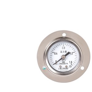 Axial Stainless Steel Pressure Gauge Y40BF-ZT (0-1.6MPa) for Pressure Measurement Systems