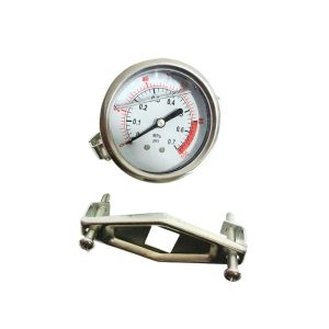 SONGLIN 63 Axial Pressure Gauge (0-0.7MPa, 0-1MPa) for Water Purifier HVAC Systems with Bracket
