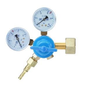 Welding and Cutting Oxygen/Acetylene Pressure Reducer Gas Cylinder Pressure Reducing Valve for LGP, with Dual Gauges and Quick-Connect Nozzle