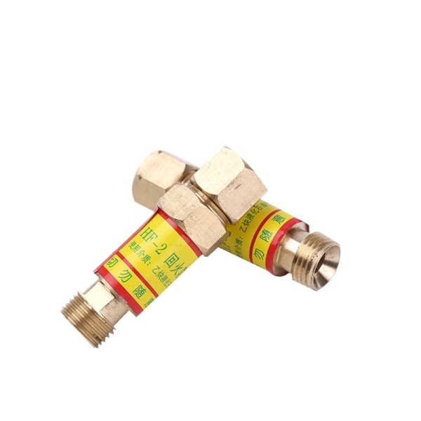 Changcheng All-Copper Acetylene Oxygen Flashback Arrestor Check Valve for Welding Cutting Torch - Gambar 4