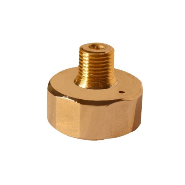 ZYB.CN Precision Hexagon Pressure Gauge (25mm, 0-600PSI/0-60 Bar, Axial Connection) for HVAC Systems - 이미지 3