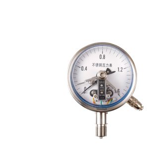 Electrical Contact Pressure Gauge YXC100BF (0-1.6MPa, Stainless Steel) for Industrial Pressure Monitoring