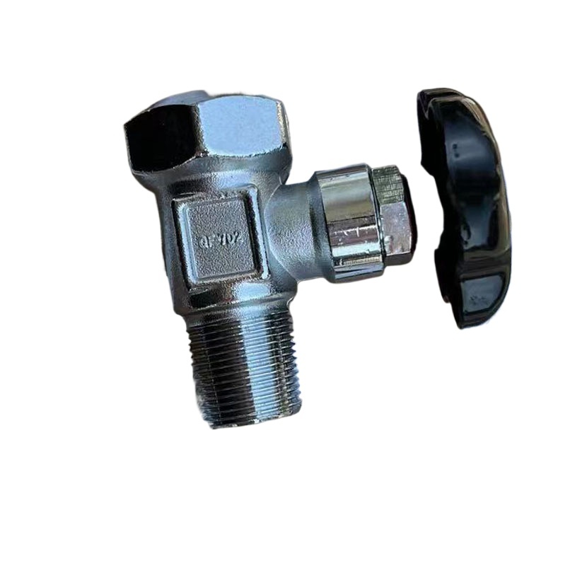Oxygen/CO2 Cylinder Valve (QF-7D2/QF-2C/CGA540 compatibility) for HVAC Systems, Chrome-Plated Brass, Replaces QF-2A8/QF-8 - Image 3
