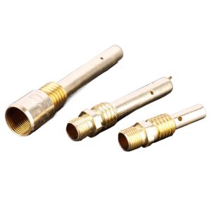 MIG Welding Torch Conductive Tip Connector Rod Brass Copper 350A 500A 9.0*9.5mm Length 43.6mm 64.00mm 83.30mm for MIG Welding Machine Repair