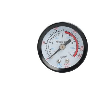 Axial Pressure Gauge Y40 (40mm Dial, 0-220 PSI/0-16 kg/cm2) for Water Purifier Air Compressor Pressure Regulator Pneumatic Air Source, Replaces NC-YZ40-088