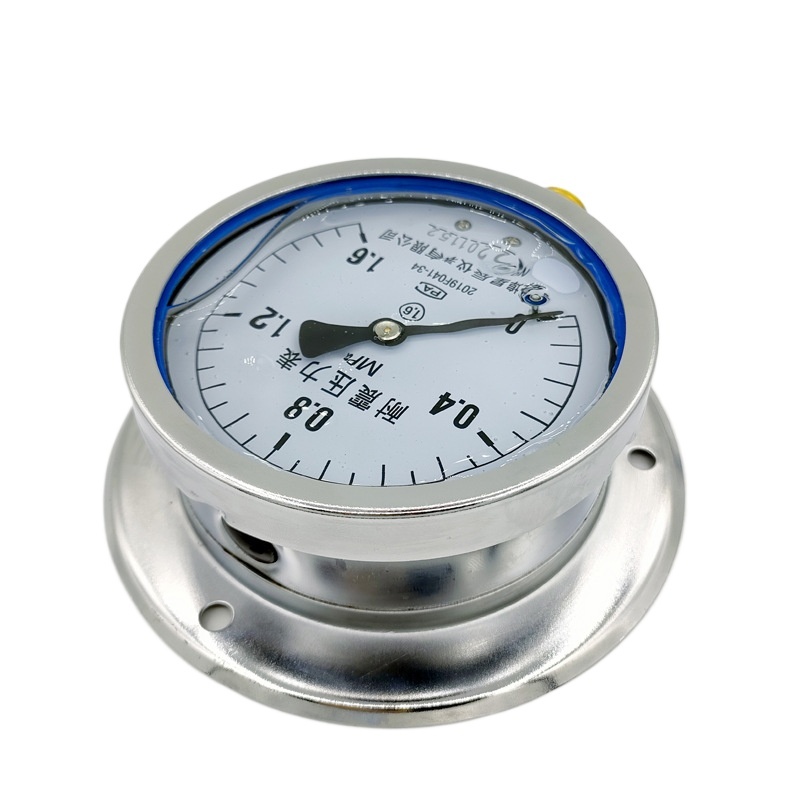 Durable YN-100T Series Shock-Resistant Pressure Gauge (0-1.6MPa) for Water, Gas, Oil, Hydraulic Systems - Image 3