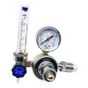 Heavy Duty Argon Regulator with Flowmeter 0-25 LPM for TIG Welder MIG CO2 Applications