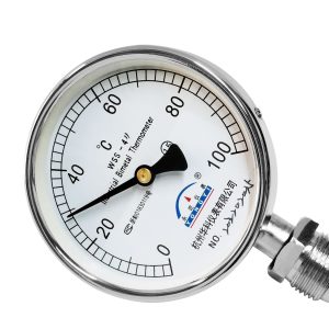 Industrial Bimetal Thermometer WSS-41 (0-100°C, 1.5 Precision) for Boiler Pipe Temperature Measurement, Compatible with HVAC Systems, Replaces WSS411/401/311
