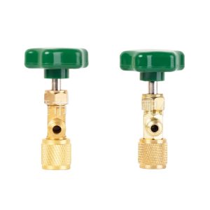 Universal Refrigerant Charging Valve CT338/CT339 with Green Knob for R22, R134a Refrigerator Systems