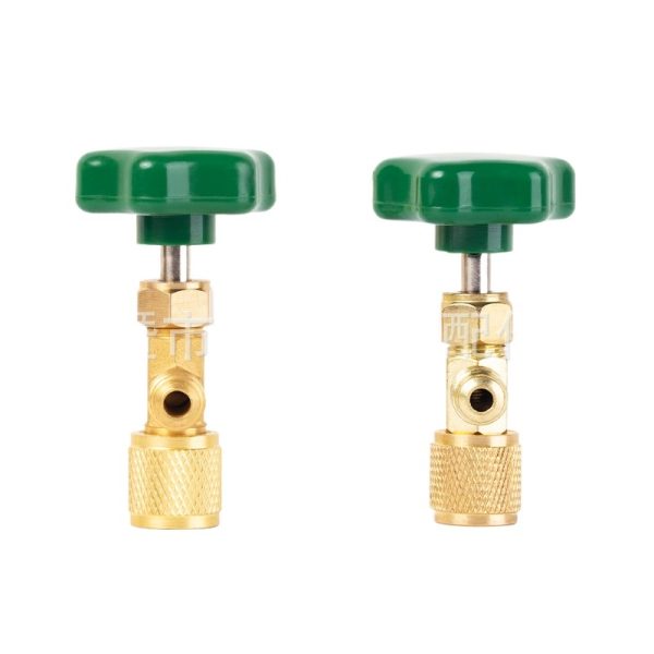 Universal Refrigerant Charging Valve CT338/CT339 with Green Knob for R22, R134a Refrigerator Systems