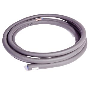 Purge Copper Air Conditioner Extension Tube (9.52mm x 0.6mm + 15.88mm x 0.7mm) with PE Insulation for HVAC Systems