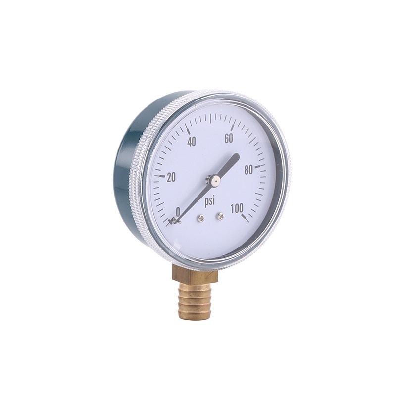 Radial Screw-in Pressure Gauge (68mm Diameter, 0-100psi) with Copper Connector and Acrylic Surface for HVAC Systems Y68D - Image 2