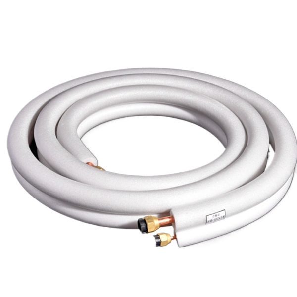 Universal Pure Copper Refrigerant Line Set (6mm/10mm OD) with Insulation for 1HP AC Unit - 이미지 2