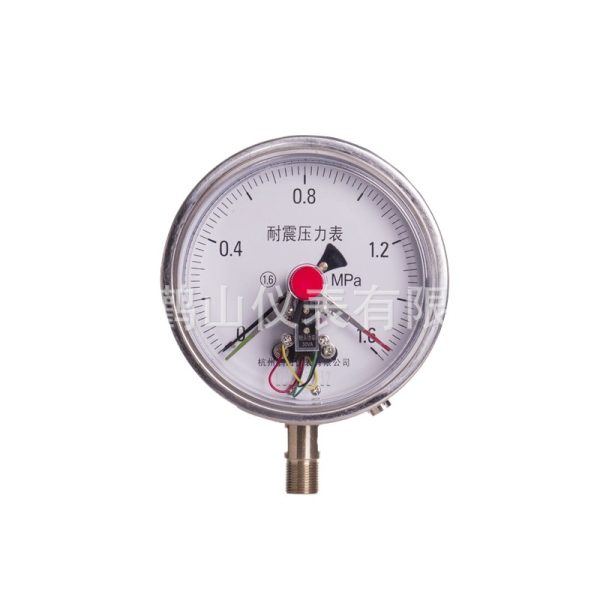 YNXC150BF Seismic Electric Contact Pressure Gauge (0-1.6 MPa, 150mm Diameter, Radial Connection) for HVAC Systems, Replaces Standard Pressure Gauges
