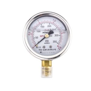 Analog Pressure Gauge YTN-60 (0-1MPa, 60mm Diameter, Steel Casing) for Industrial HVAC Systems