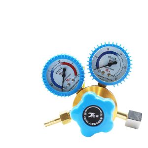 Flat Bottom Shockproof Oxygen Pressure Reducer YQY07 0-15MPa Gas Pressure Regulator for HVAC
