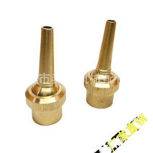 Full Copper Straight-Jet Nozzle 1/2" 3/4" 1" Adjustable Universal Fountain Head for Garden Water Features