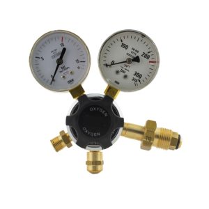 All-Copper Oxygen Regulator (Dual Gauge, EN ISO 5171, 1-16 Bar Output) for Welding & Cutting Systems