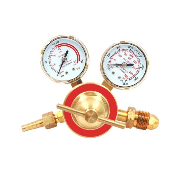 Yongheng Copper Oxygen Pressure Reducer Regulator Valve HM-OX01 for Welding Cutting - Gambar 2