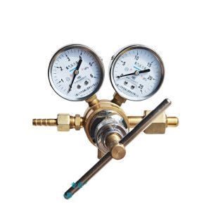 Oxygen Pressure Reducer YQY-370 with Dual Gauges (0-6 MPa & 0-25 MPa) for various gas cylinders, Replaces YQD-370A