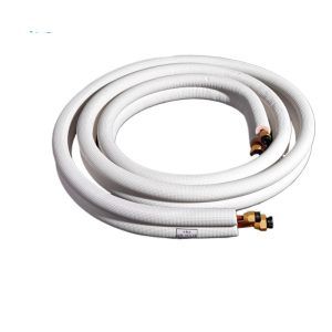 Embossed Copper HVAC Line Set (6.35*0.6+9.52*0.6) for 1HP AC Unit, Compatible with Universal Air Conditioner Systems