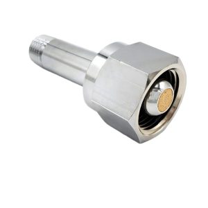 Chromed Brass Nut and Nipple with CGA540 Inlet Stem for Medical Oxygen Systems