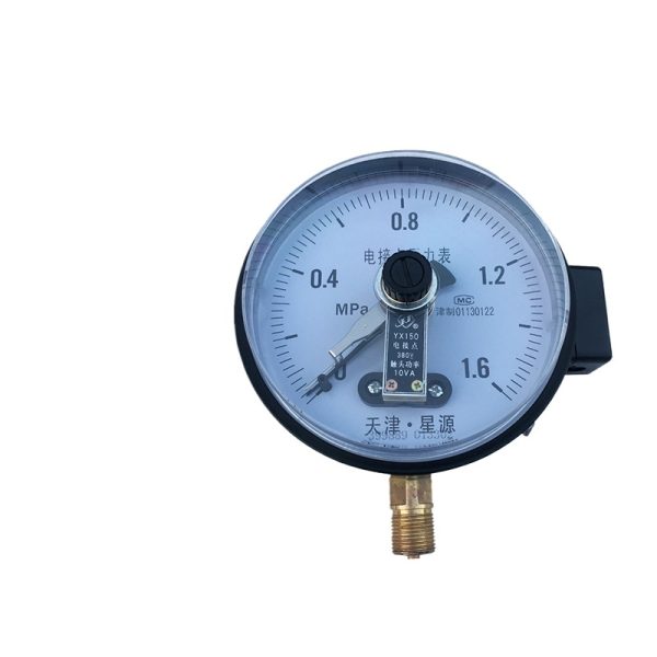 Radial Electric Contact Pressure Gauge YX150 (0-1.6 MPa, 380V, 10VA) for HVAC Systems