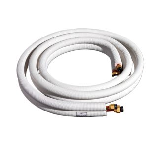 Copper Refrigeration Tube Insulation Kit with Nuts (6.35x0.6/9.52x0.6) for 1HP AC Unit, 3m Flexible Universal Extension Line