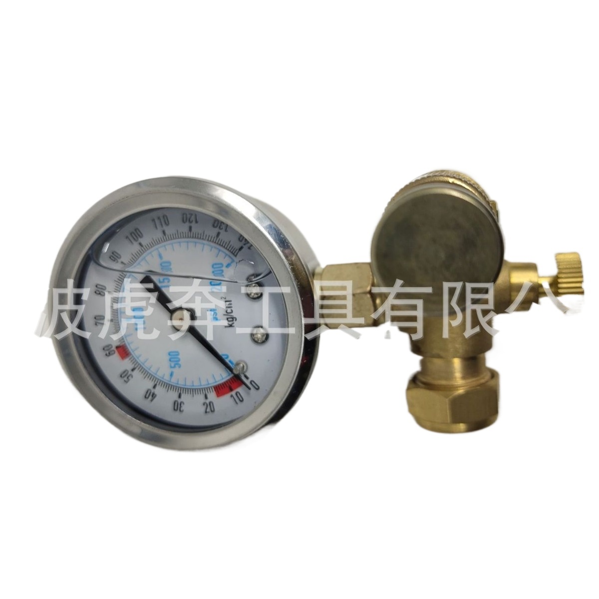 Industrial Pressure Gauge 0-100 kg/cm² (0-1400 psi) with 1.6 Accuracy, Stainless Steel, Oil-Filled, Vibration-Resistant for Excavators and Testing Tools, G1/4" Bottom Connection - Image 3