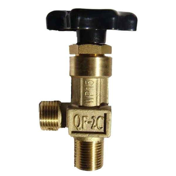 Oxygen Cylinder Control Valve QF-2C (WP15 Brass) for High Pressure Gas Pipeline Systems Replaces QF-90A